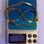 Gold-plated flat snake chain 7.28g new Image 6
