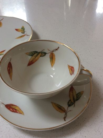 CH Field Haviland Limoges France Porcelain matching cup, saucer and side plate - excellent condition