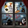 Decorations Window Stickers 164 Pcs / 15 Sheets, Halloween Window Clings Double Side Stickers Reusable Window Decorations Witch Spider Bat Cat Pumpkin Ghost Image 3