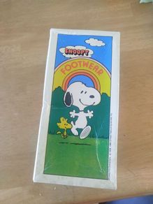 Vintage 1970s Snoopy Footwear Shoe Box - Rare Peanuts Collectible