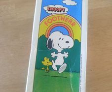 Vintage 1970s Snoopy Footwear Shoe Box - Rare Peanuts Collectible