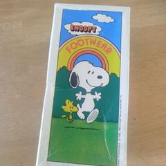 Vintage 1970s Snoopy Footwear Shoe Box - Rare Peanuts Collectible