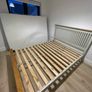 Oak King size bed frame & Mattress Image 2