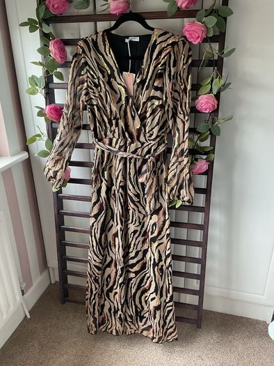 dress Bnwt animal print dress Lille rose brand s/medium wrap effect dress