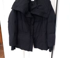 DKNY Black Feather Filled Jacket L