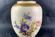 Mid Century Floral Pattern Bavarian Vase