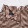 Ann Taylor LOFT Brown Green Checked Plaid Straight Leg Trousers 8UK/36EU Image 3