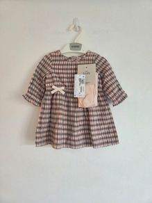 0-3m, With Tags M&S Soft Baby Dress with Tights