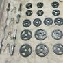Olympic Weights Dumbbells Curl Bar Set Image 6