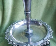 Victorian Silver Plated Epergne Table Centerpiece 15" x 11"