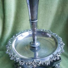 Victorian Silver Plated Epergne Table Centerpiece 15" x 11"