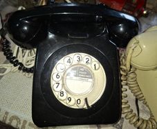 Old House Phones Black Ring dial Cream Ring Dial and Push Button Phone Price is for 1, Postage Available