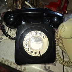 Old House Phones Black Ring dial Cream Ring Dial and Push Button Phone Price is for 1, Postage Available