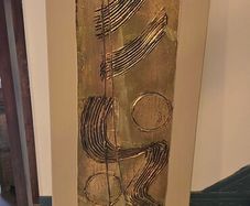 Taupe & Gold Canvas Painting