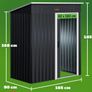 Tool Shed Garden Shed Sliding Door Garden Metal Garden Cabinet Garden Shed Anthracite Image 7