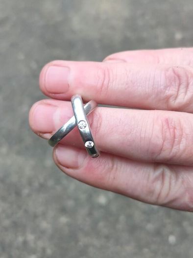 Interlocking Sheffield Sterling Silver Rings