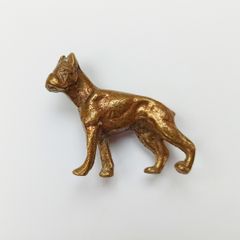 Solid brass dog figurine
