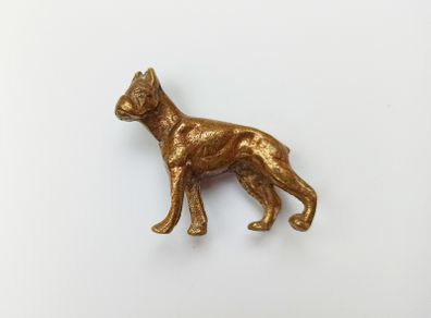 Solid brass dog figurine