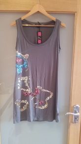 Brand new, "Rare" Embellished sequined grey vest