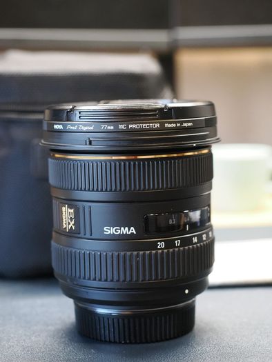 Sigma 10-20mm F4-5.6 EX DC HSM Nikon DX + Hoya Pro1 Filter + Case + Hood + Manual