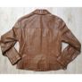 Ladies Luisa Cerano Leather Bomber Jacket Size Uk10 Image 2