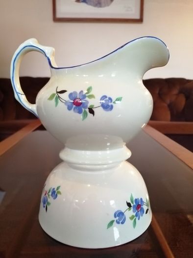 Tuscan China by Plant Hand Painted Floral Sugar Bowl and Milk Jug Set