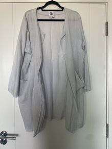 Dove Grey Italian Linen Jacket size 16