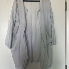 Dove Grey Italian Linen Jacket size 16