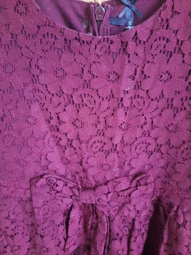 Burgundy dress girls from NEXT size 6 years