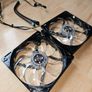 12cm White LED Fans with a 3-pin splitter Image 2