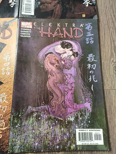 Elektra The Hand Comic Book lot 4 Issues Marvel Daredevil