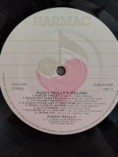 Paddy Reilly's Ireland Volume One & Two 2 x Vinyl LP's (1986) Folk NEAR MINT