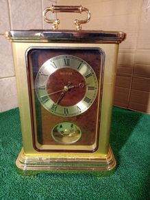 Vintage Rhythm Quartz Skeleton Movement Carriage Clock