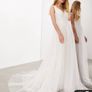 Brand New Backless Wedding Dress UK 4 Fits 6-8 Whimsical Boho Image 2