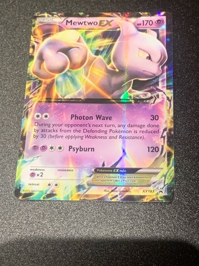 2016 Mewtwo ex Promo and jumbo Pokemon cards