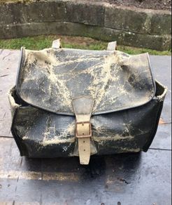 Vintage bike saddle bag c1950