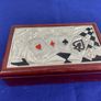 Italian Mid Century Modern Jatoba and Silver Plated Cigarette Box Image 10