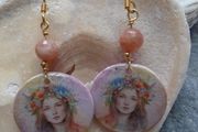 Handmade earrings,Gemstone earrings,Boho earrings,Drop earrings