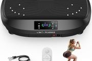 Upgrade Vibration Plate,120 Intensity Levels/5 Programs for Lymphatic Drainage Whole Body Weight Loss Exercises Machine,150KG Weight Capacity,Quiet for Home Use,with 2 Resistance Bands