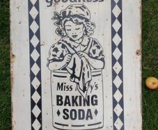 Large Metal Sign : Miss Mary's Baking Soda