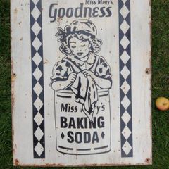 Large Metal Sign : Miss Mary's Baking Soda