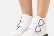Devon Heart Leather Platform Boots