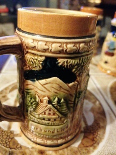 4 Vintage Beer Tankards made in Japan