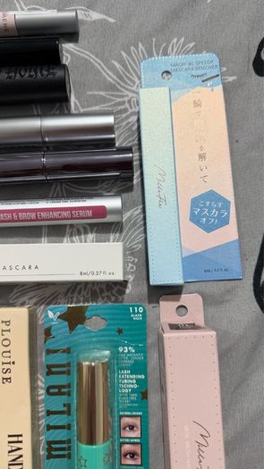 Lumene and hair brush lash & brow serum and mascaras from milk makeup, Laura mercier, KvD, beauty pie, Plouise, wander beauty? Milani, milliefee, 2aN