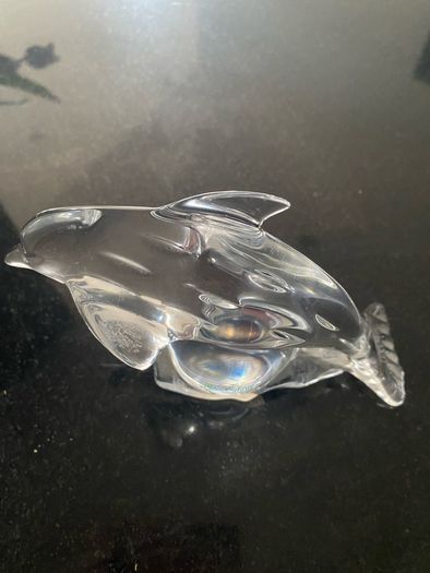 Galway Crystal Glass jumping Dolphin