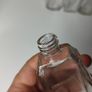 309 - Set of 5 Vintage Decorative Similar Size Collectible Clear Glass Bottles Image 6