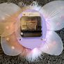 Small Girly Butterfly Clock Image 2