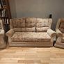 3 piece suite Floral sofa armchairs settee couch Image 2