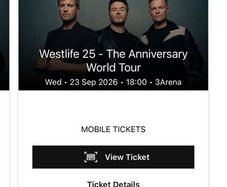 Westlife tickets