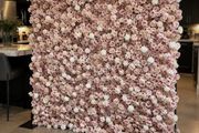 Pink Flower Wall Hire 8ft x 8ft